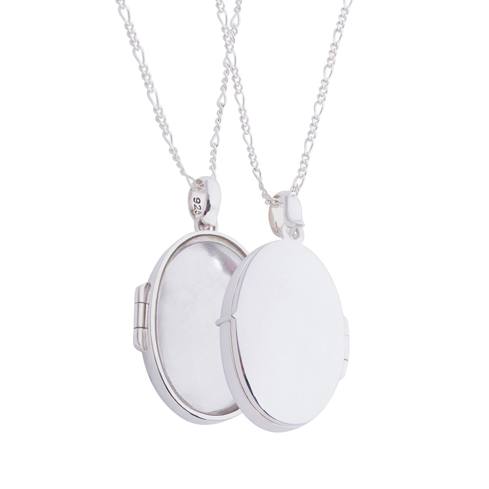 Sterling Silver with Glass Back Locket