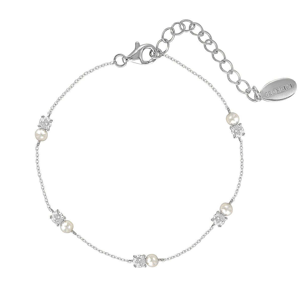 GEORGINI NOEL NIGHTS SNOW DROP BRACELET SILVER
