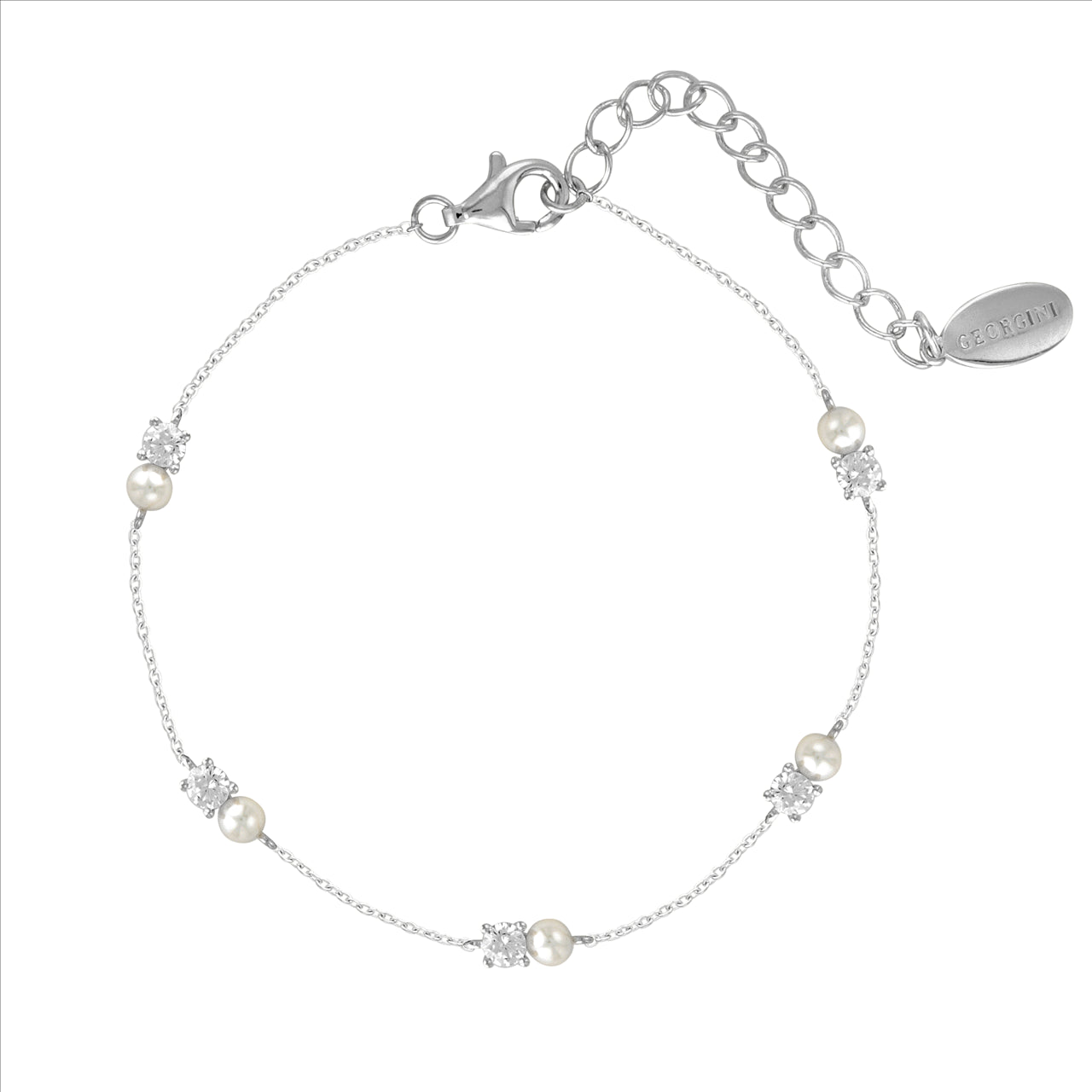 GEORGINI NOEL NIGHTS SNOW DROP BRACELET SILVER
