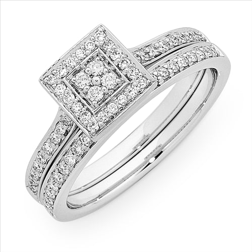 Bridal Set 18Ct White Gold