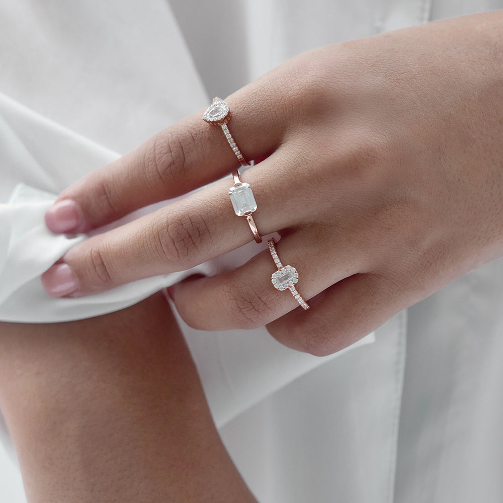 Georgini Monaco Rose Gold Ring