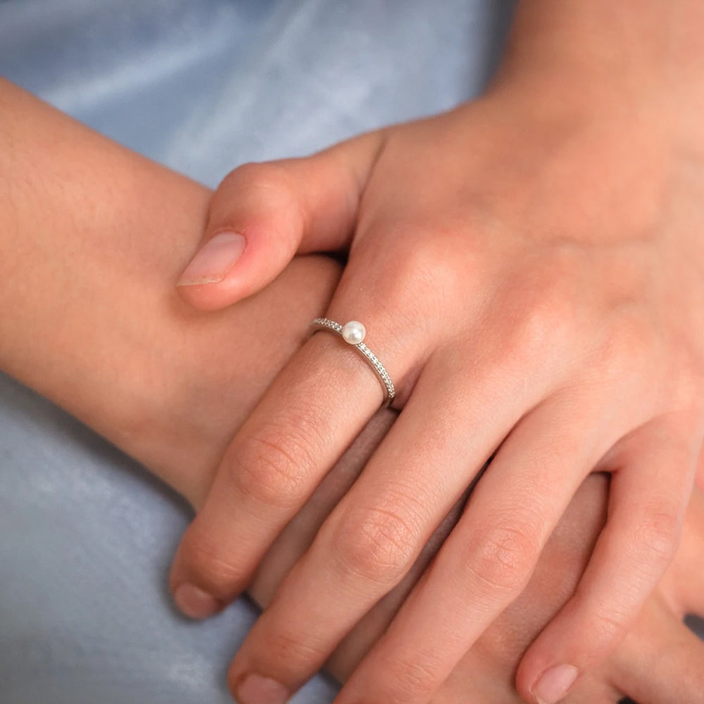 GEORGINI HEIRLOOM CHERISHED RING SILVER