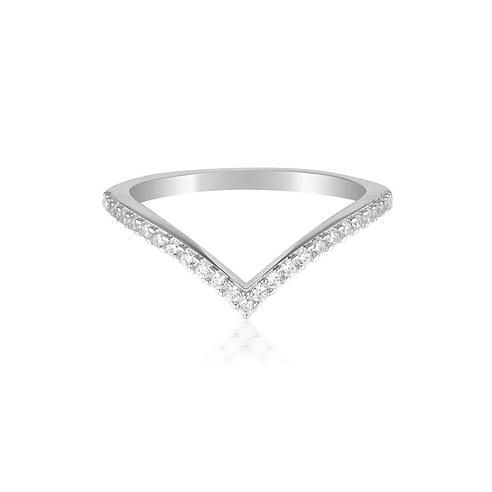 GEORGINI ROCK STAR V SILVER RING