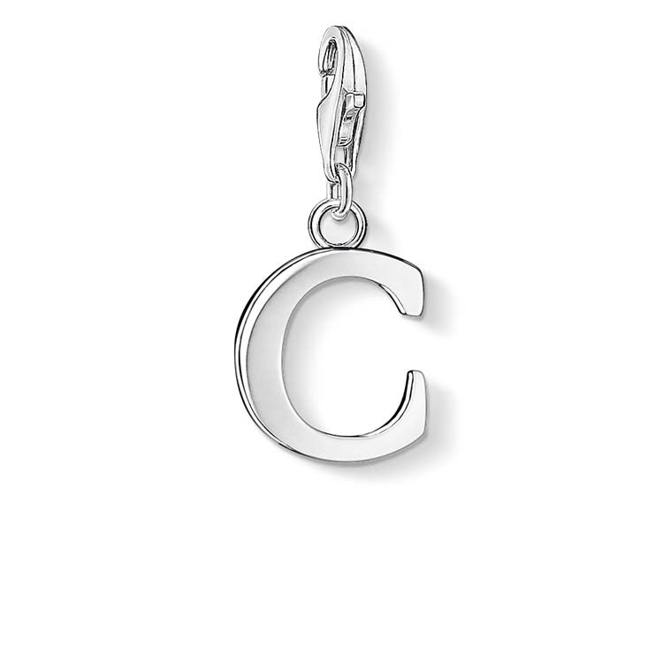 Thomas Sabo "C" Charm Sterling Silver