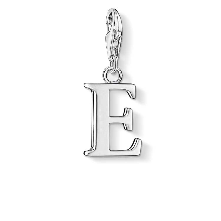 Thomas Sabo "E" Charm Sterling Silver