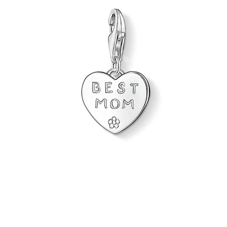Thomas Sabo "Best Mom" Charm Sterling Silver