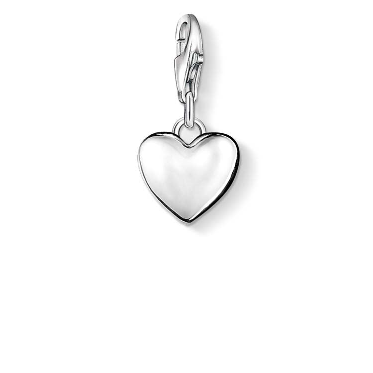 Thomas Sabo "Dome Heart" Charm Sterling Silver