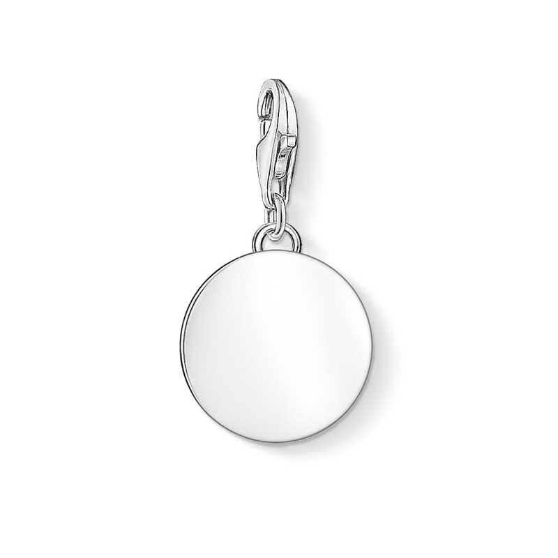 Thomas Sabo "Engravable Disc" Charm Sterling Silver