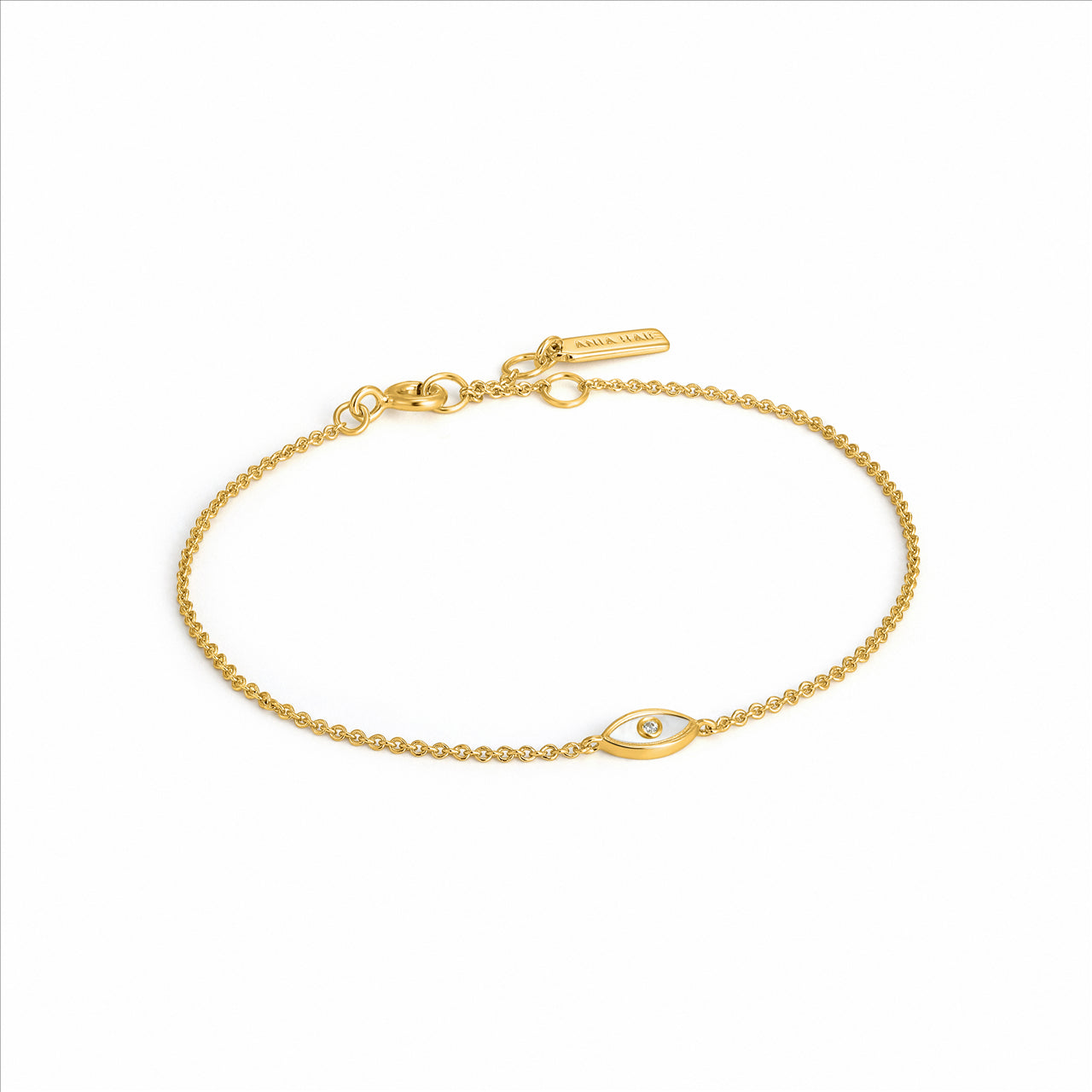 Evil Eye Gold Bracelet 14K Gold Plated Bracelet - Ania Haie