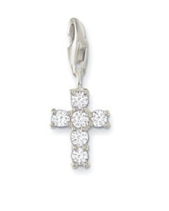 Thomas Sabo "Cross" Charm Sterling Silver Zirconia