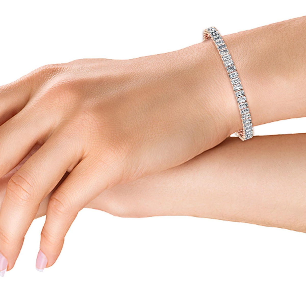 Lab Grown Diamond BRACELET 9.63 ctw BR11430EM-0.17CT-7IN