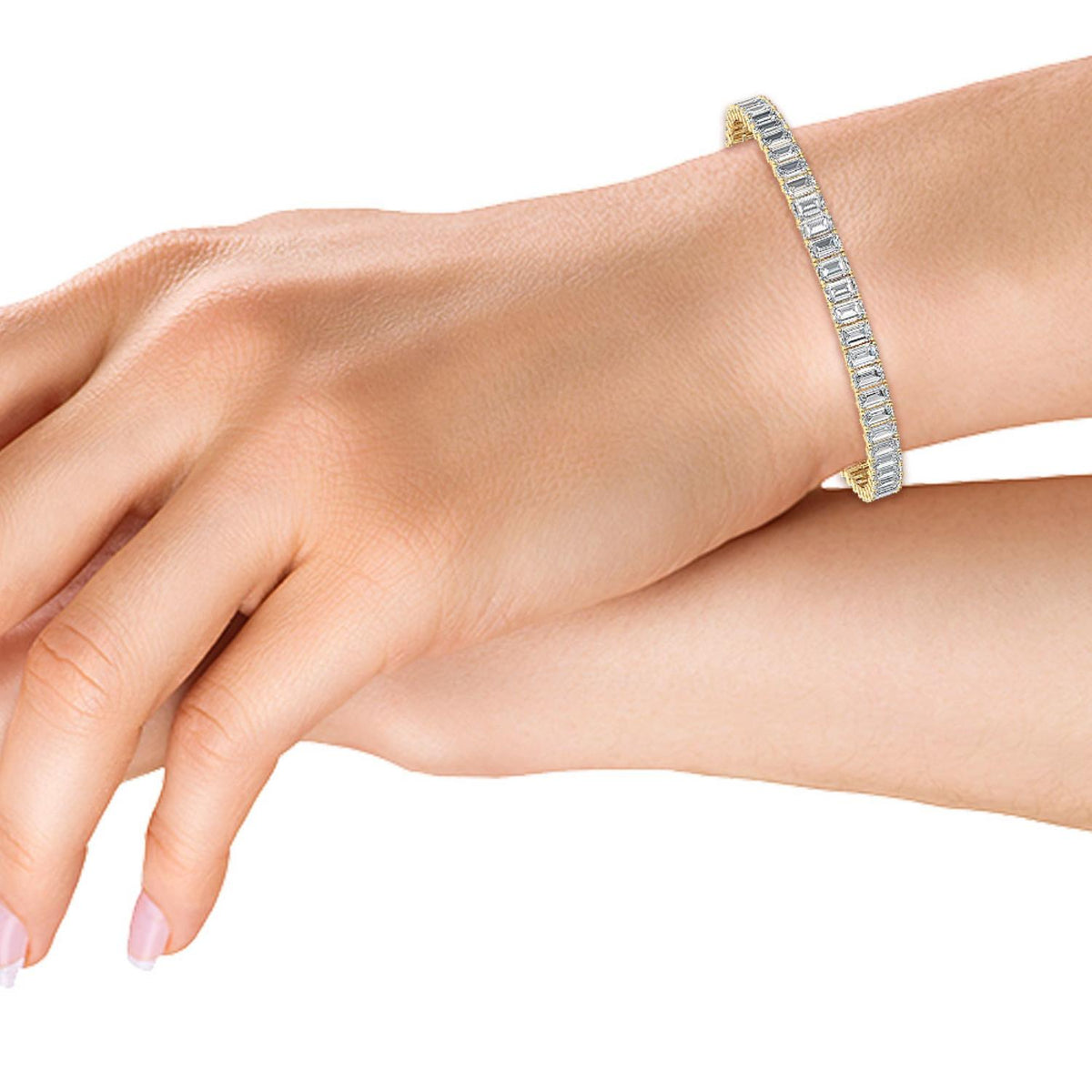 Lab Grown Diamond BRACELET 7.07 ctw BR11430EM-0.10CT-7IN