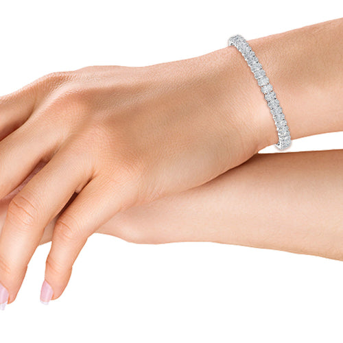 13 ct. tw. Oval Cut Lab Grown Diamond Bracelet BR20034OV-32PT