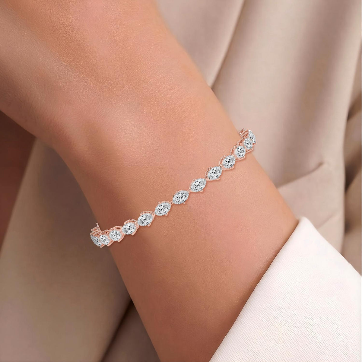 Lab Grown Diamond BRACELET 8.51 ctw BR20464SOV-0.30PT-7IN