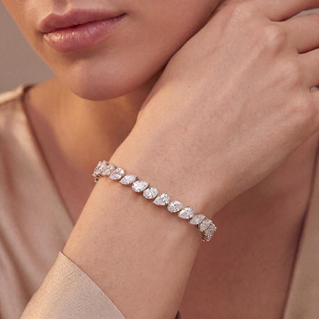Lab Grown Diamond BRACELET 13.78 ctw BR20607-13.63CT-7IN
