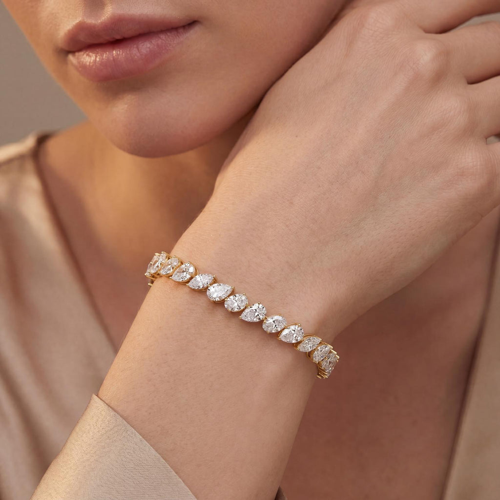 Lab Grown Diamond BRACELET 13.78 ctw BR20607-13.63CT-7IN