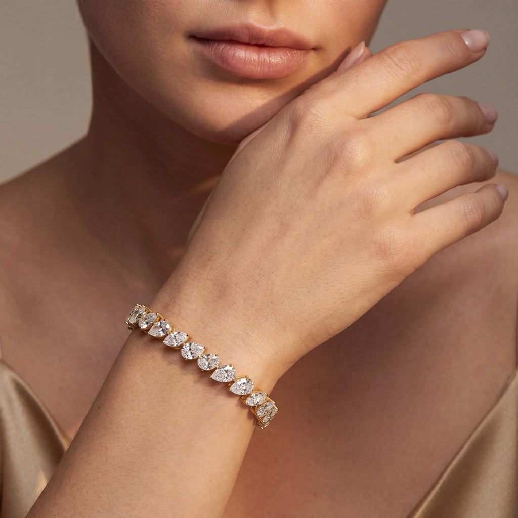 Lab Grown Diamond BRACELET 13.78 ctw BR20607-13.63CT-7IN