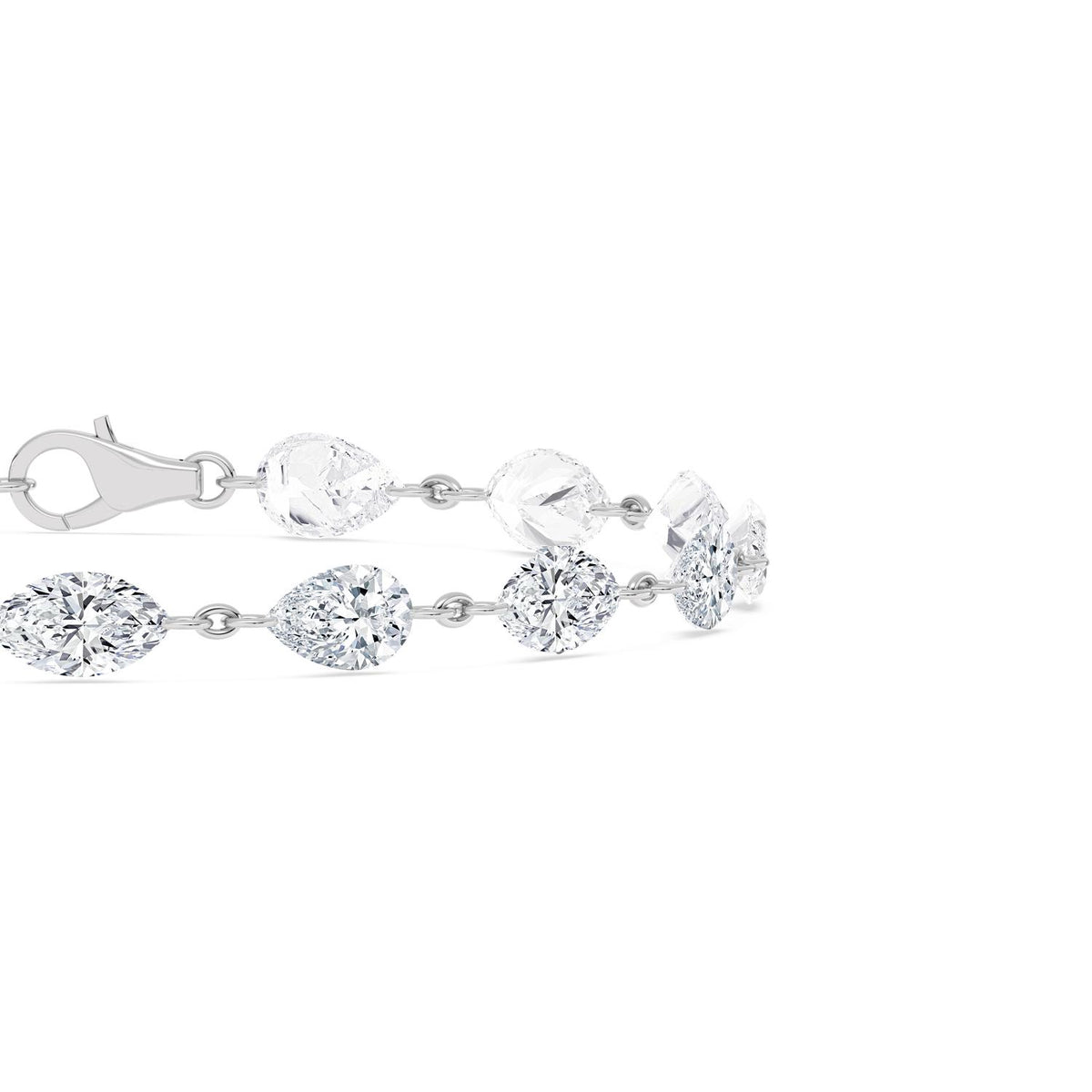 Lab Grown Diamond BRACELET 7.72 ctw BR20630PEMQ-8-7IN