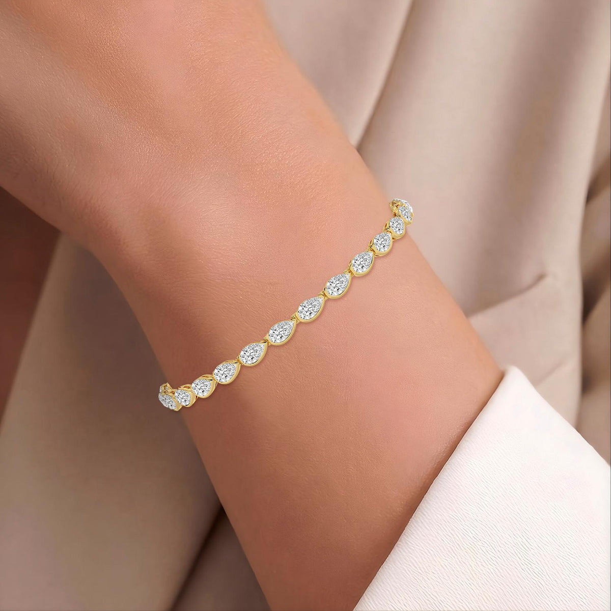 Lab Grown Diamond BRACELET 5.97 ctw BR20648PE-0.22PT-7IN