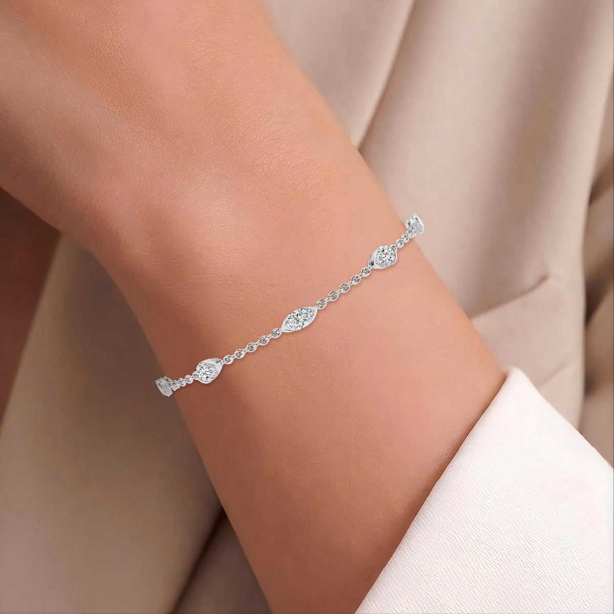 Lab Grown Diamond BRACELET 1.81 ctw BR20649MQPE-1.83CT
