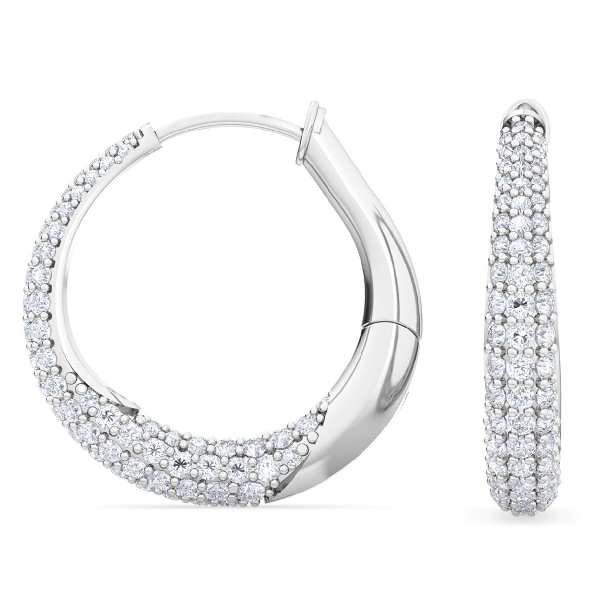 Lab Grown Diamond EARRINGS 0.97 ctw E31870-1