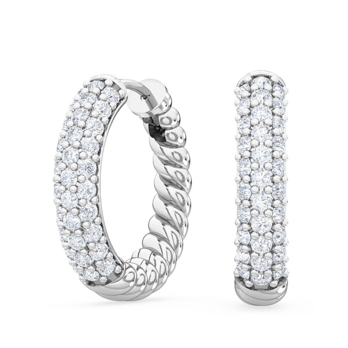 Lab Grown Diamond EARRINGS 0.41 ctw E31879-0.38CT
