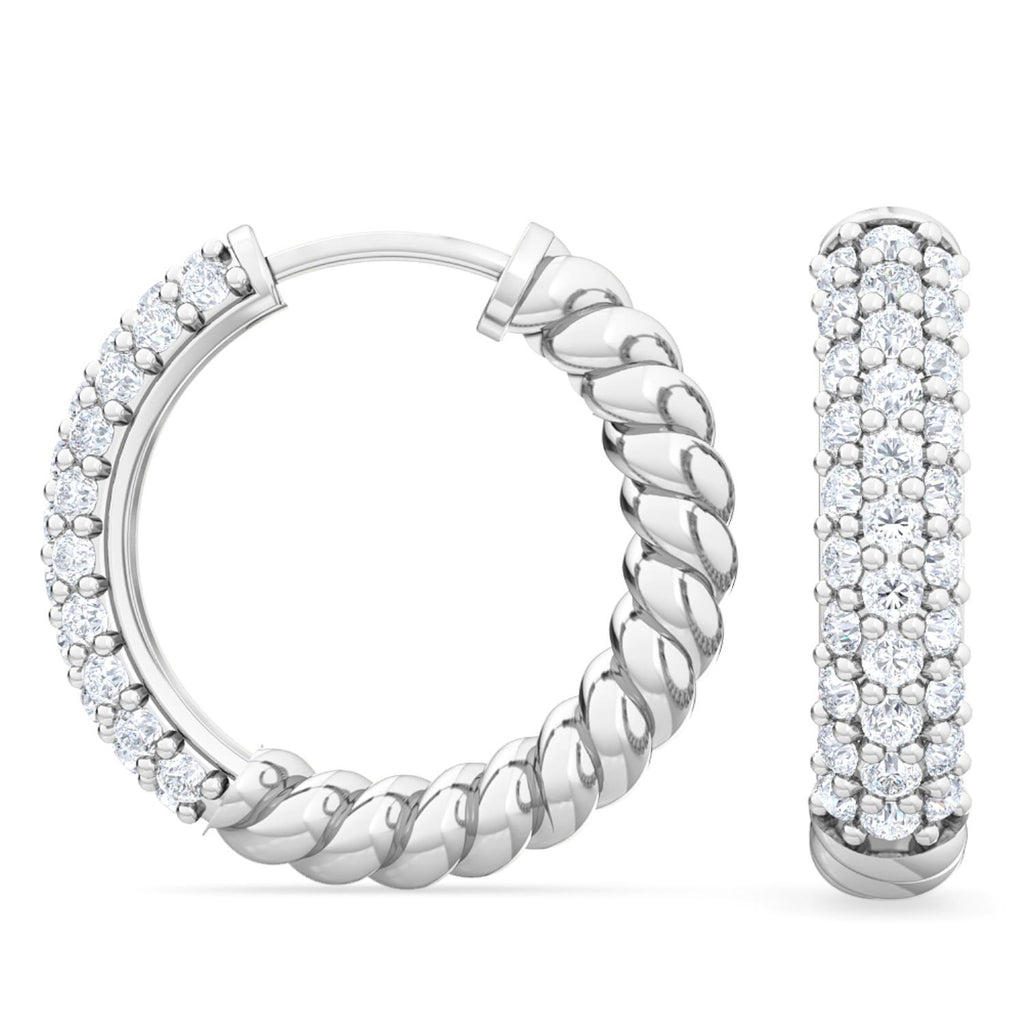 Lab Grown Diamond EARRINGS 0.41 ctw E31879-0.38CT