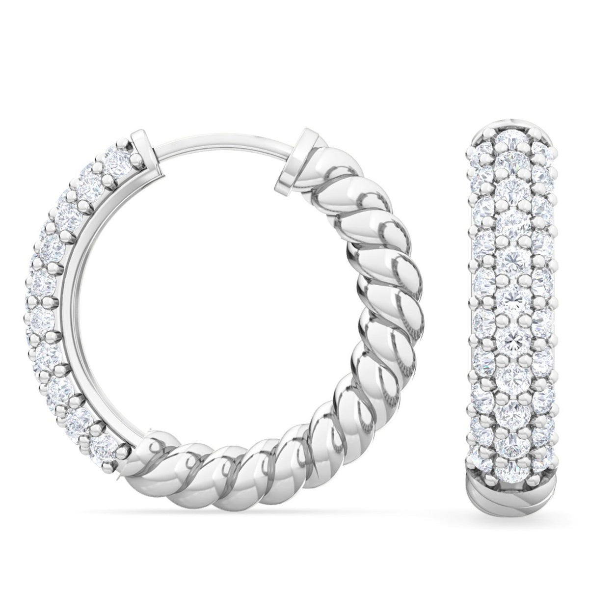 Lab Grown Diamond EARRINGS 0.41 ctw E31879-0.38CT