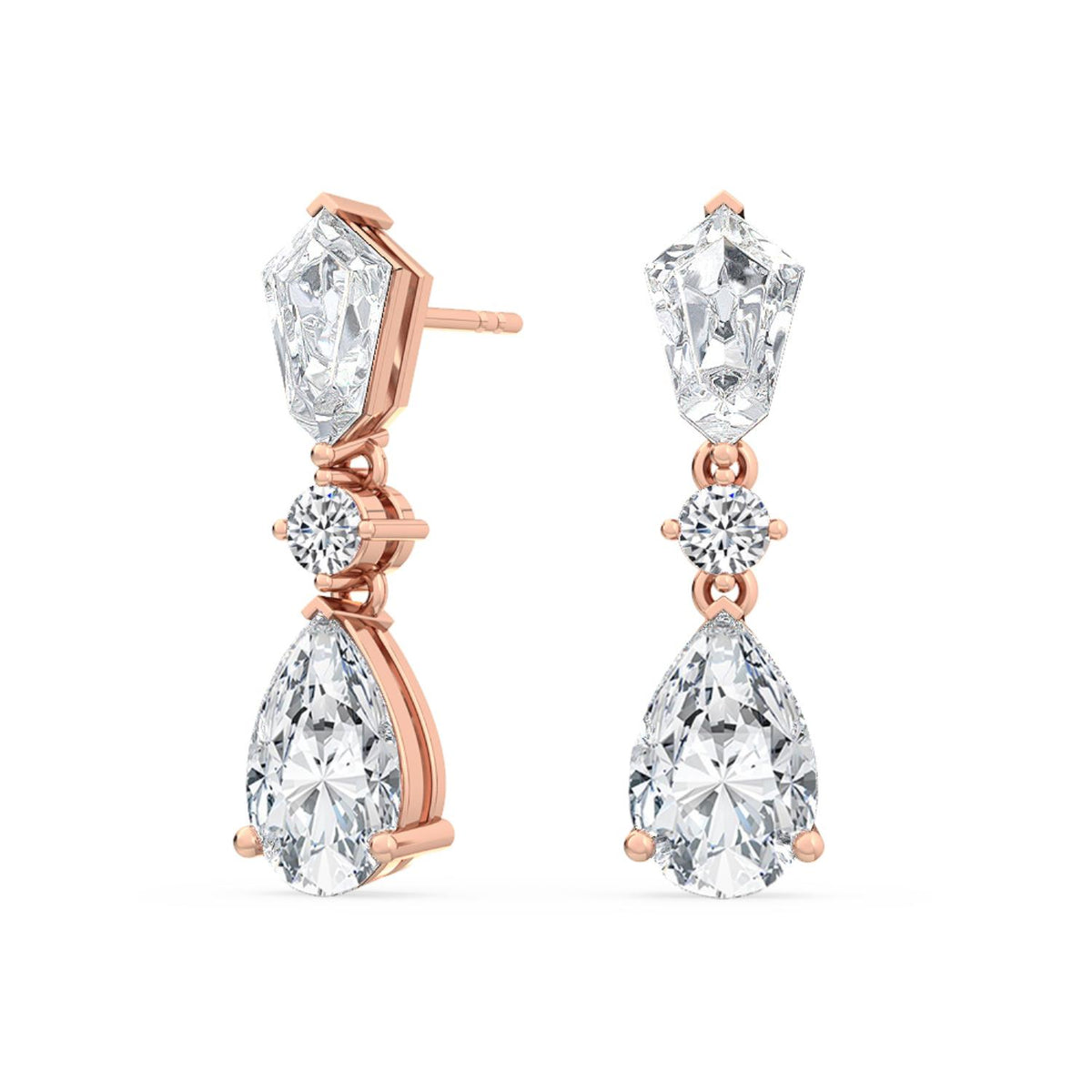 Lab Grown Diamond EARRINGS 3.16 ctw E31897-3.20CT
