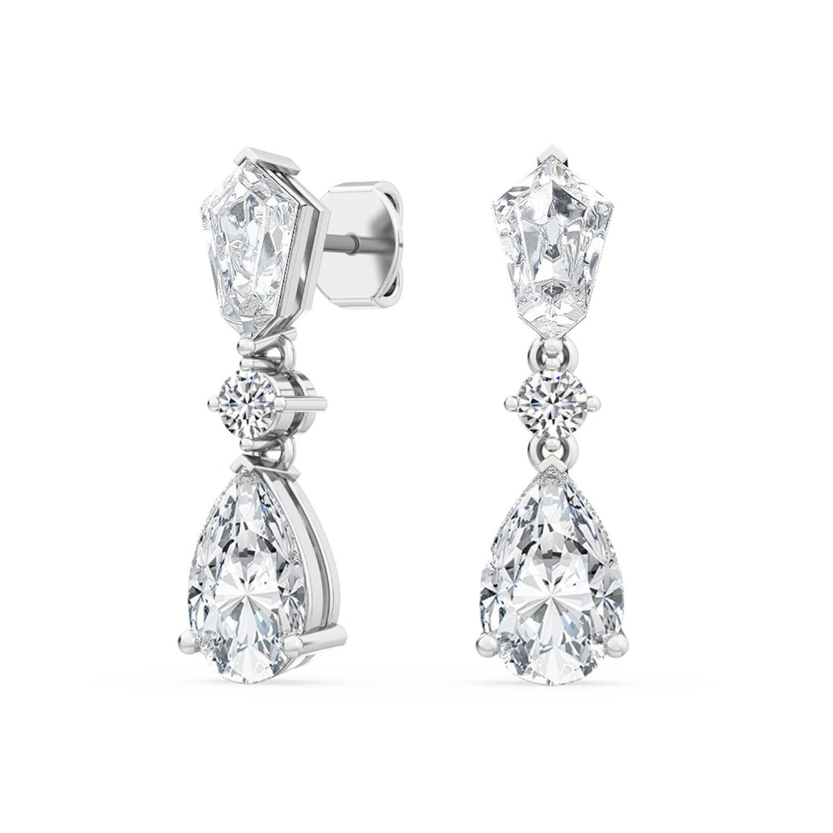 Lab Grown Diamond EARRINGS 3.16 ctw E31897-3.20CT
