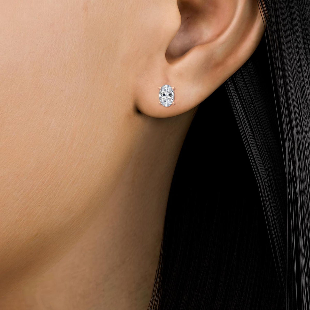 Lab Grown Diamond EARRINGS 2.00 ctw E32005OV-2