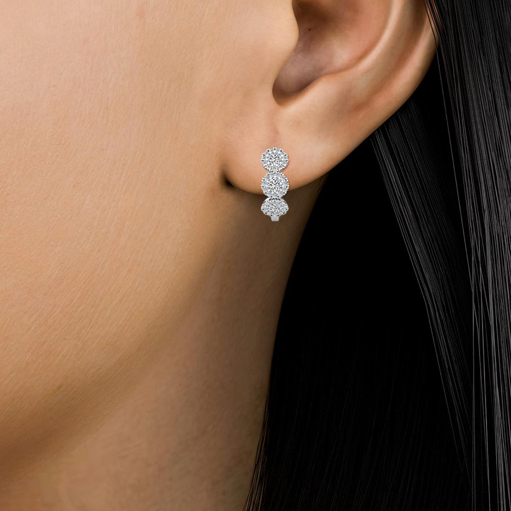 Lab Grown Diamond EARRINGS 0.95 ctw E32036-1
