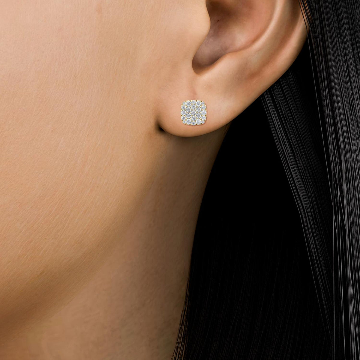 Lab Grown Diamond EARRINGS 1.28 ctw E32043-1.25CT