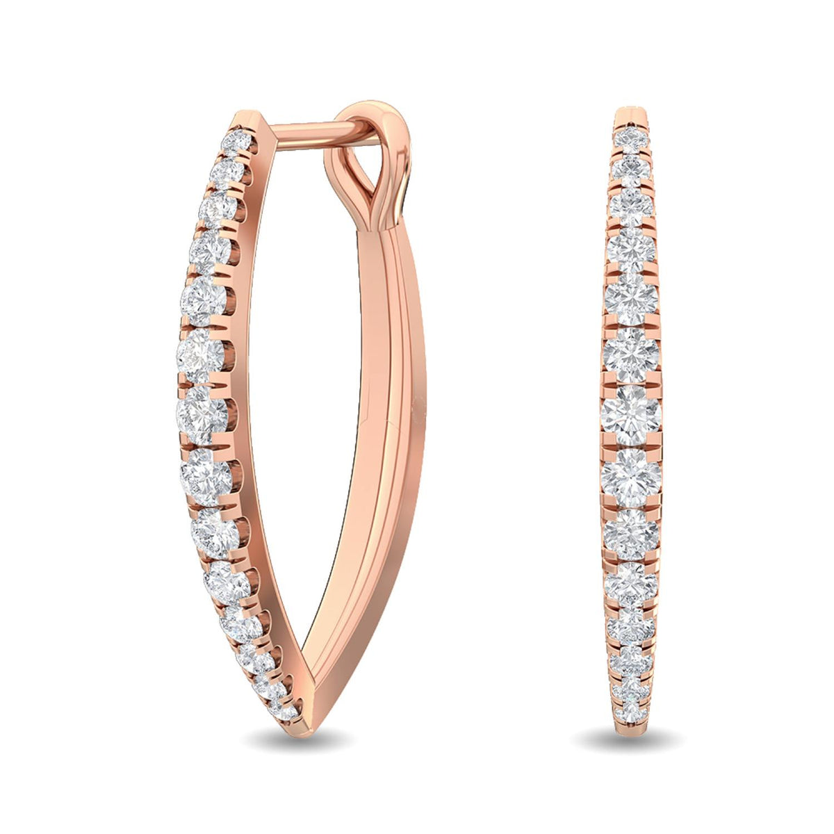 Lab Grown Diamond EARRINGS 0.80 ctw E32045-0.75CT
