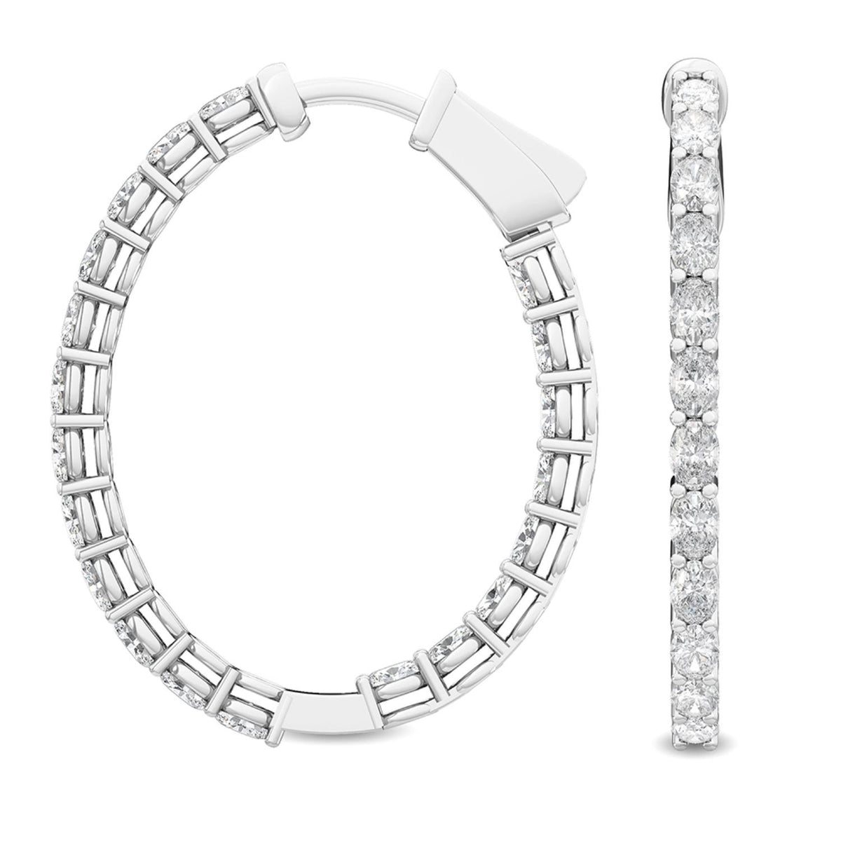 Lab Grown Diamond EARRINGS 4.25 ctw E32089-4.25CT