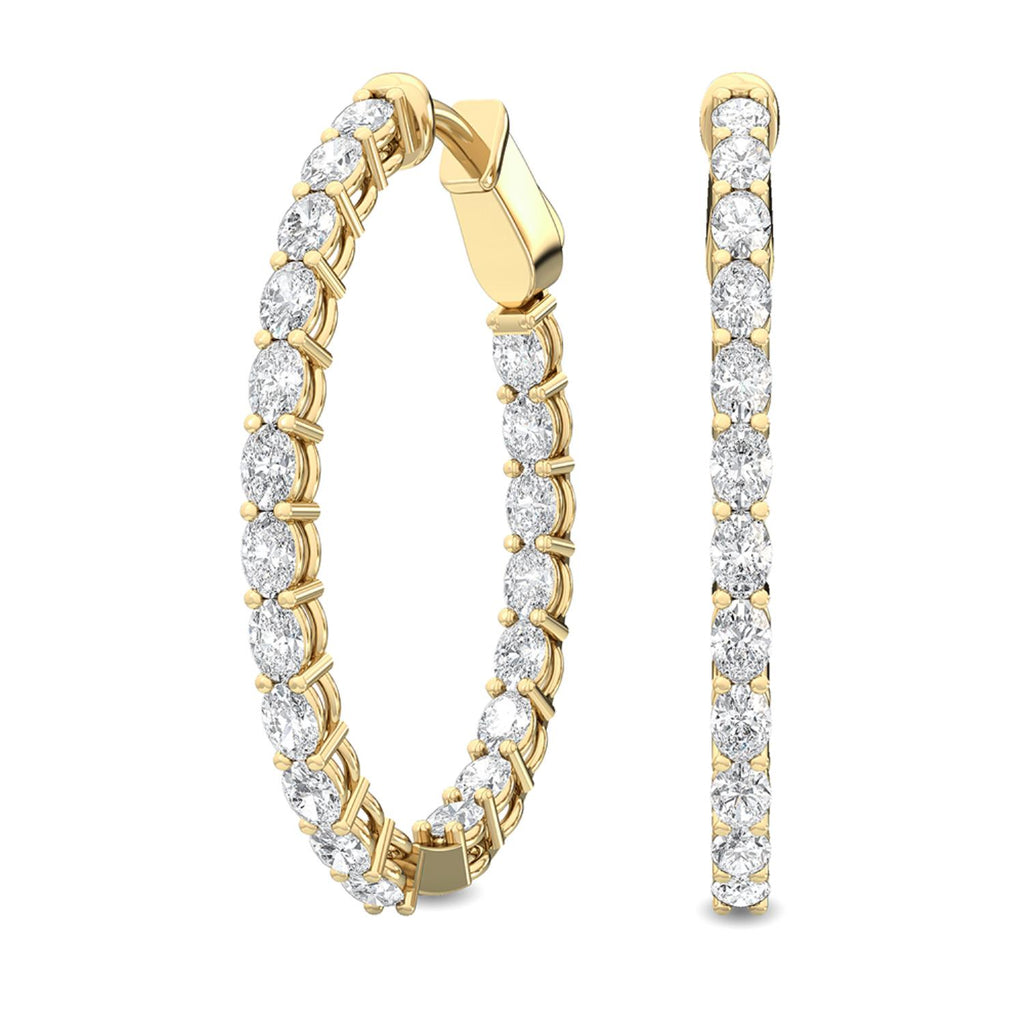 Lab Grown Diamond EARRINGS 4.25 ctw E32089-4.25CT