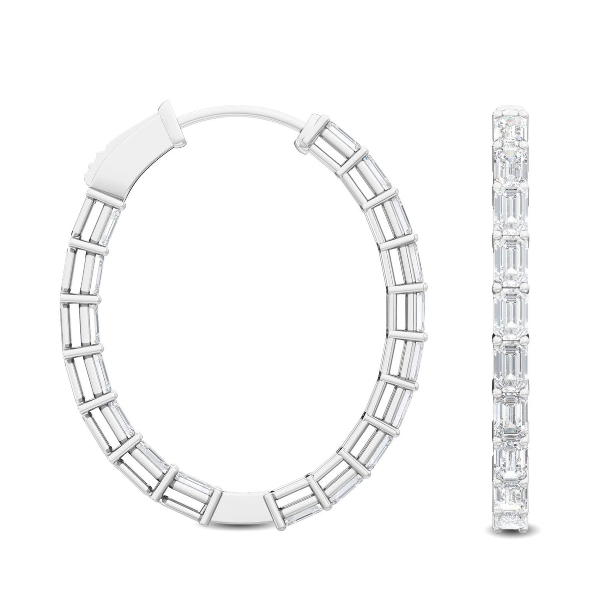 Lab Grown Diamond EARRINGS 5.16 ctw E32113EM-5