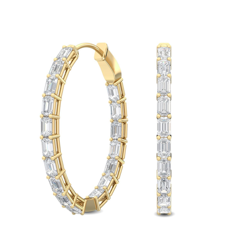 Lab Grown Diamond EARRINGS 3.74 ctw E32113EM-3.75CT