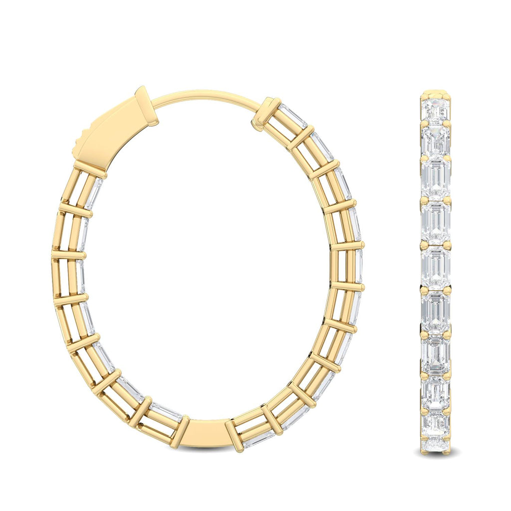Lab Grown Diamond EARRINGS 3.74 ctw E32113EM-3.75CT