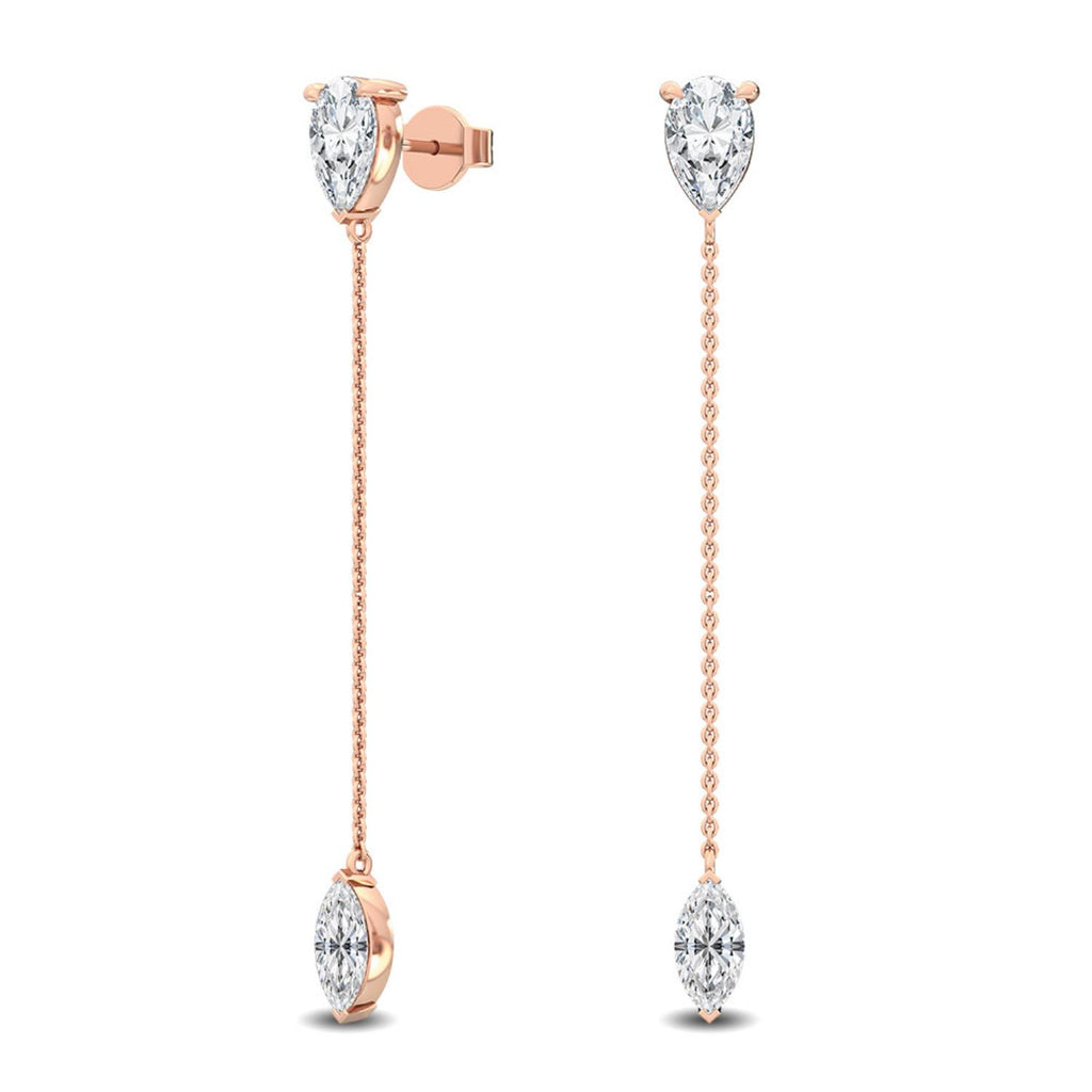 Lab Grown Diamond EARRINGS 2.40 ctw E32115-2