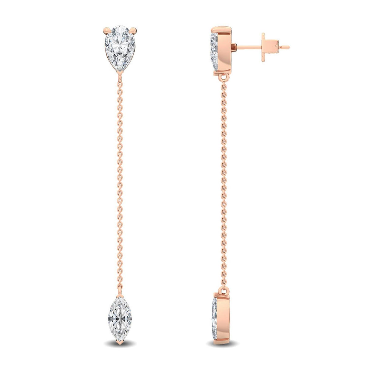 Lab Grown Diamond EARRINGS 2.40 ctw E32115-2