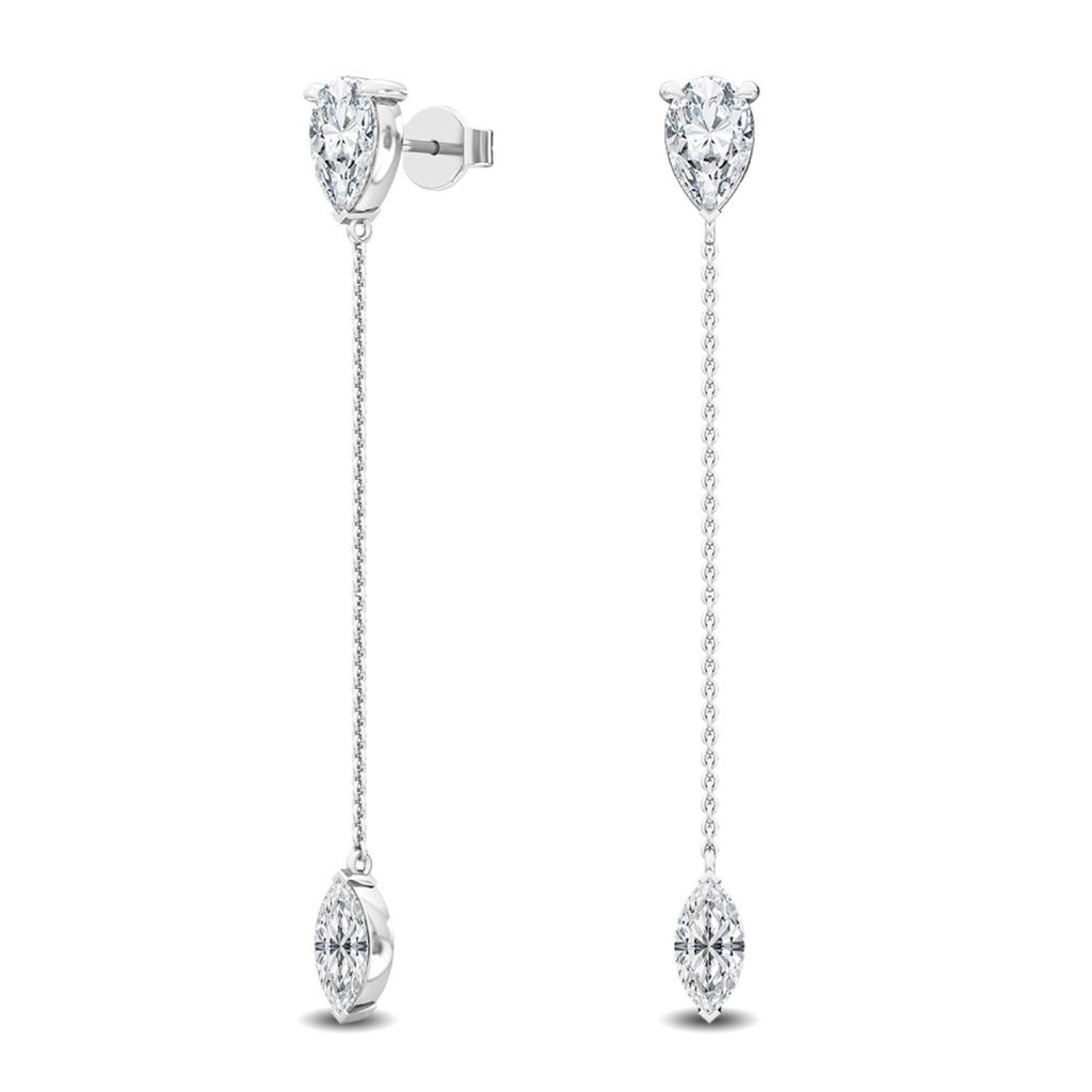 Lab Grown Diamond EARRINGS 2.40 ctw E32115-2