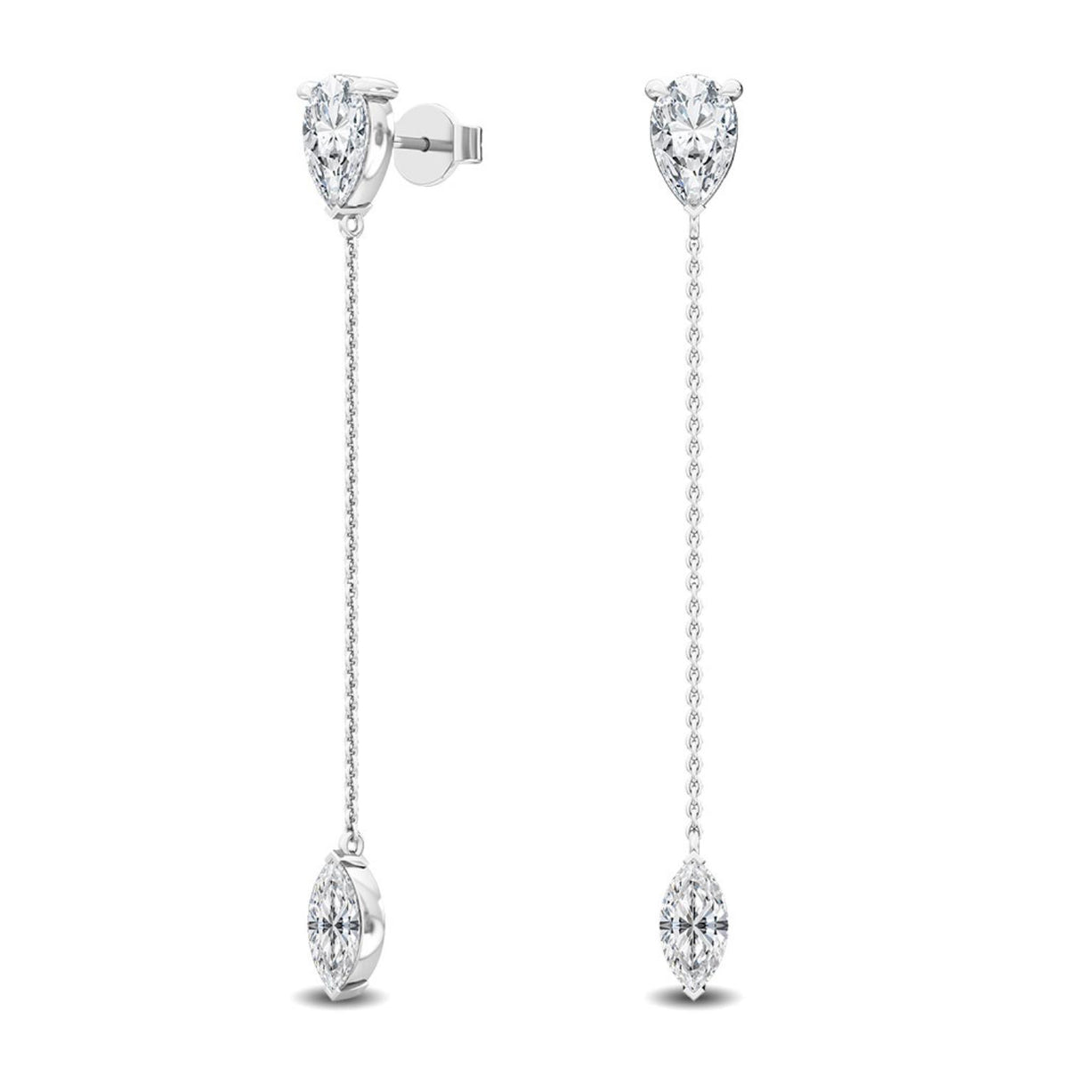 Lab Grown Diamond EARRINGS 2.40 ctw E32115-2