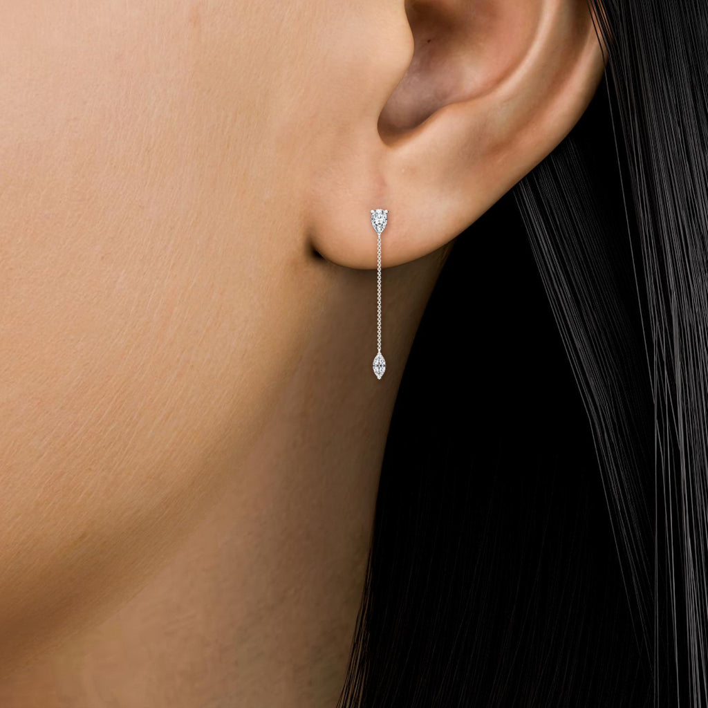 Lab Grown Diamond EARRINGS 2.40 ctw E32115-2