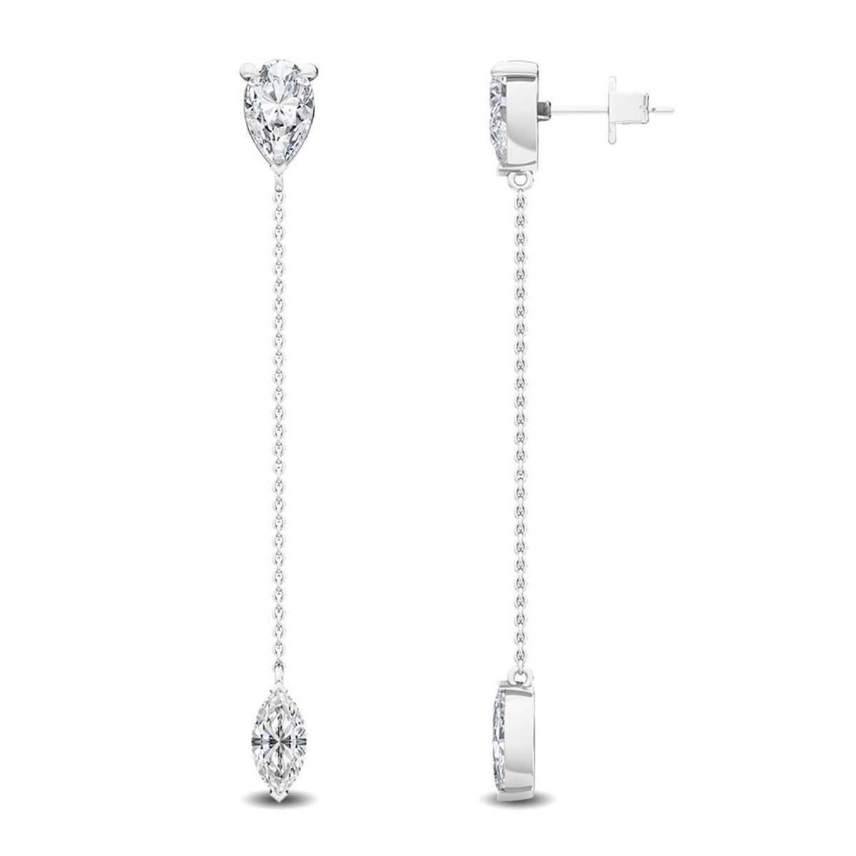 Lab Grown Diamond EARRINGS 2.40 ctw E32115-2