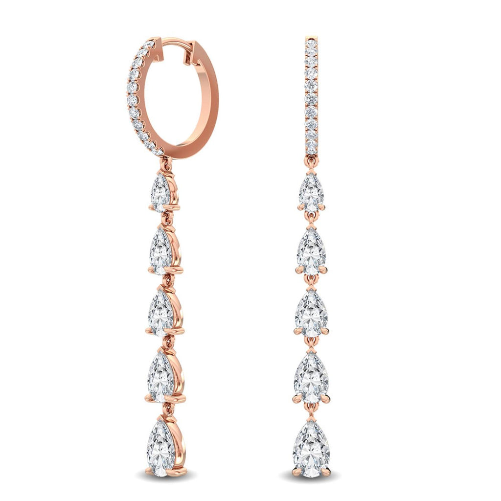 Lab Grown Diamond EARRINGS 3.74 ctw E32116-4