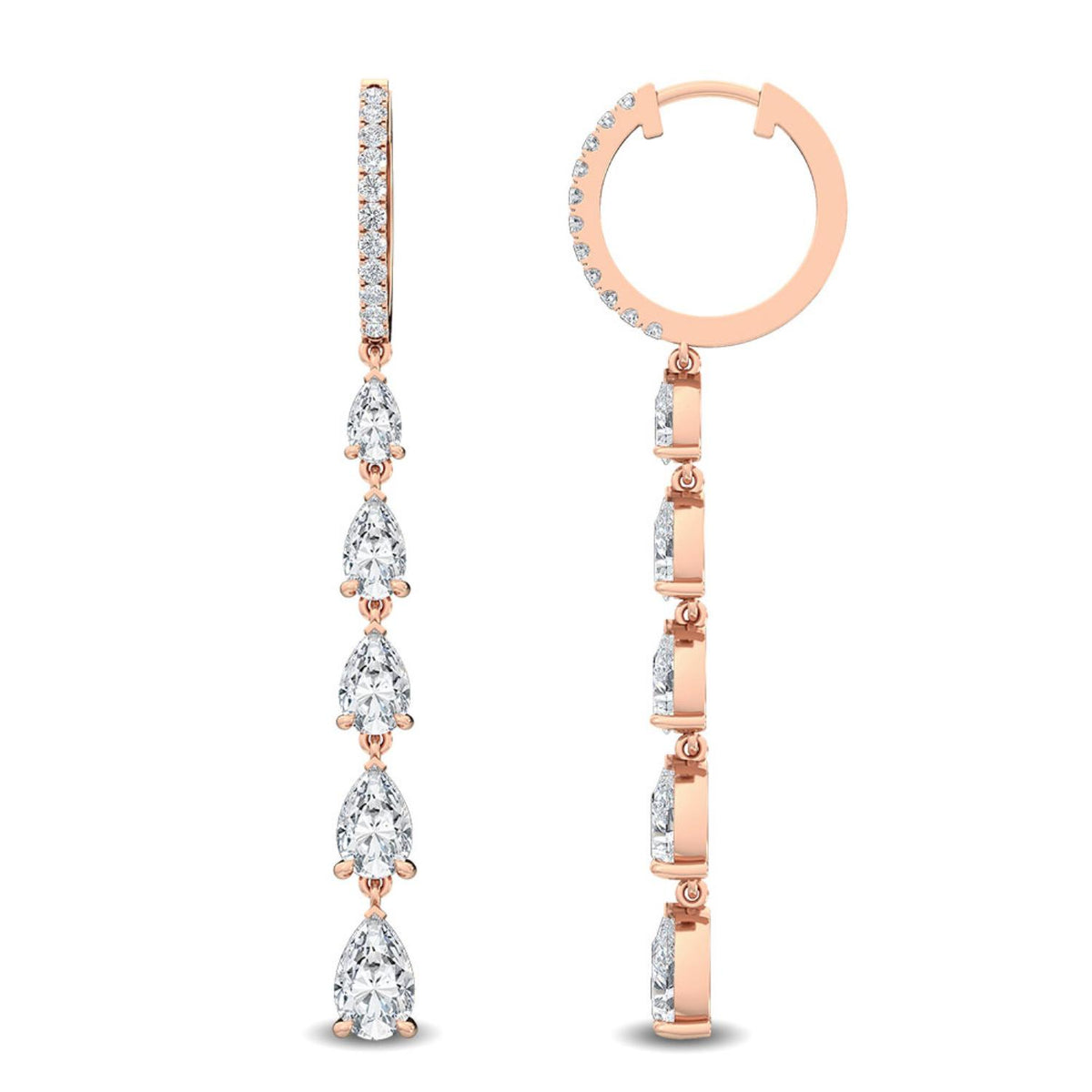Lab Grown Diamond EARRINGS 3.74 ctw E32116-4