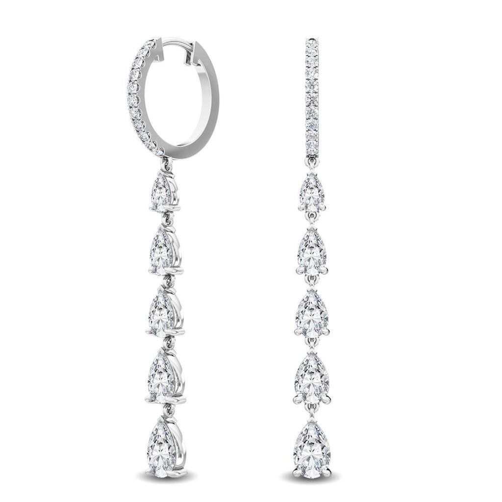 Lab Grown Diamond EARRINGS 3.74 ctw E32116-4