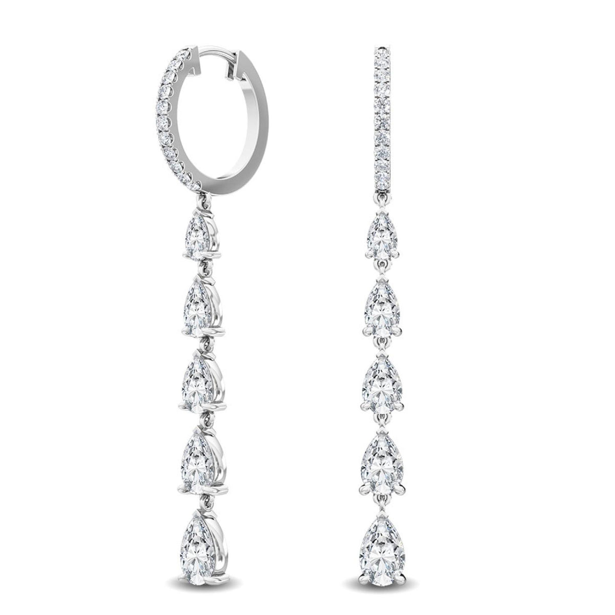 Lab Grown Diamond EARRINGS 3.74 ctw E32116-4