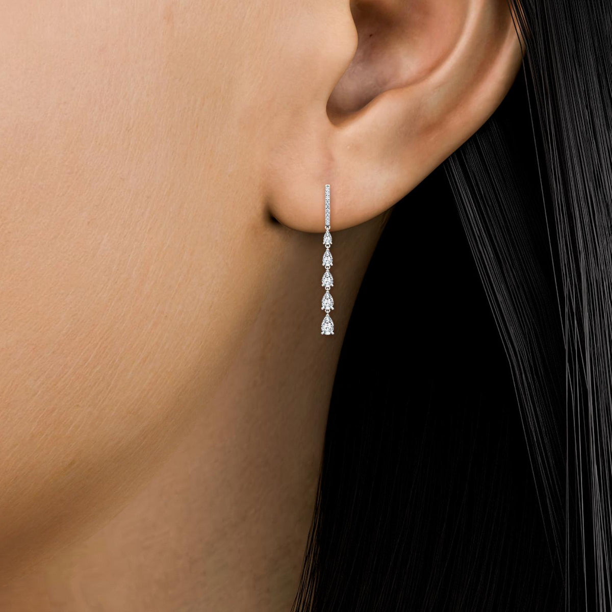 Lab Grown Diamond EARRINGS 3.74 ctw E32116-4
